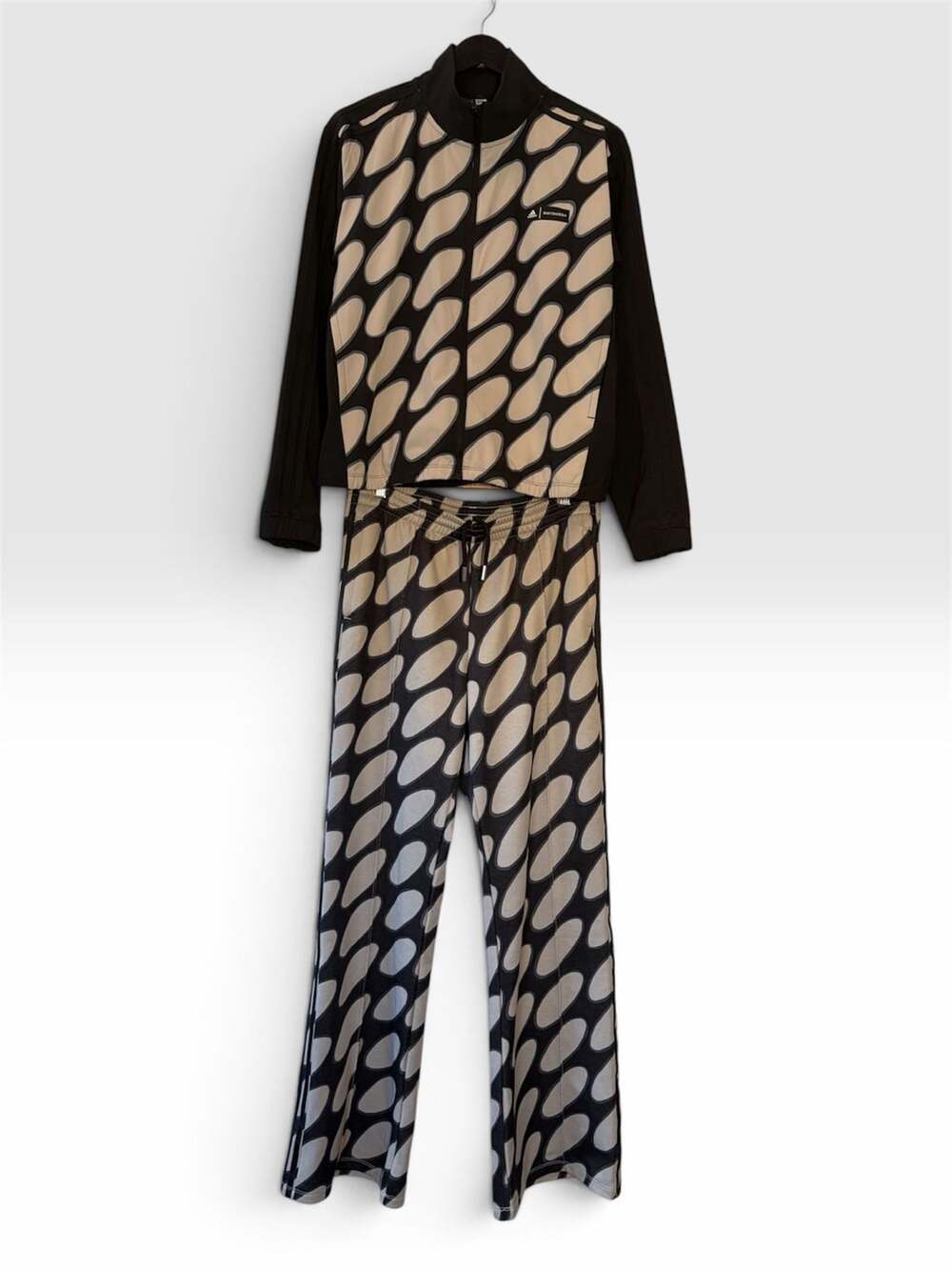 Adidas Marimekko Tracksuit Set Size M Black Beige Graphic Print